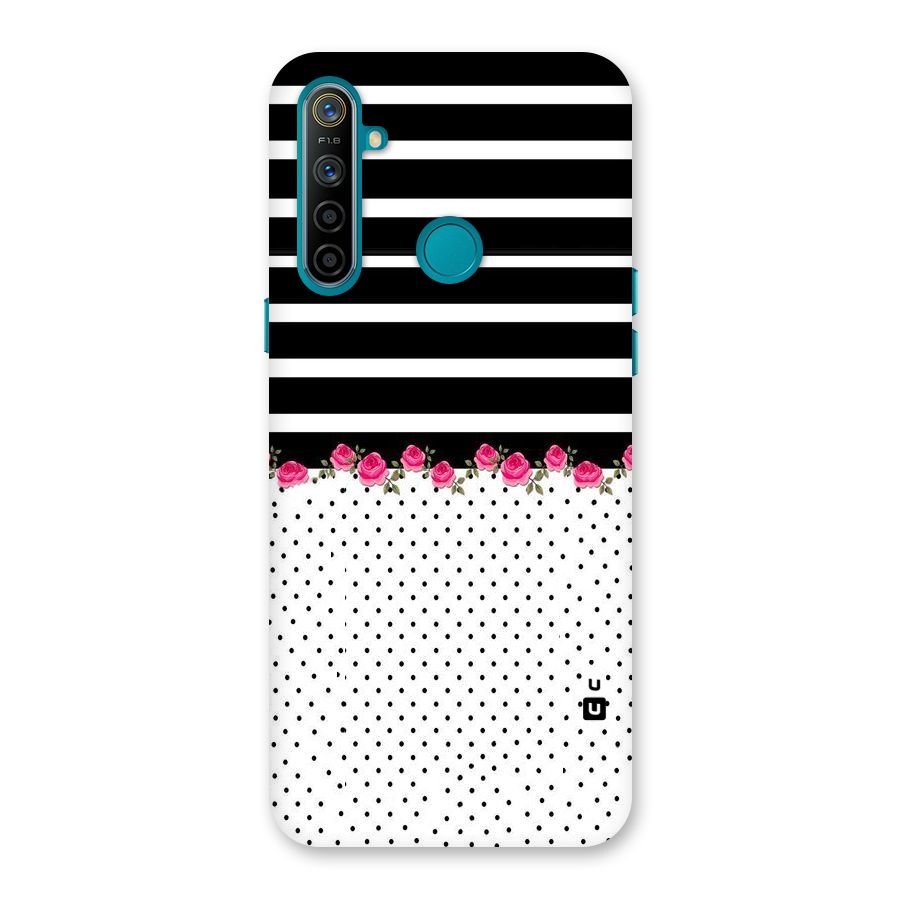 Classic Polka Stripes Back Case for Realme 5i