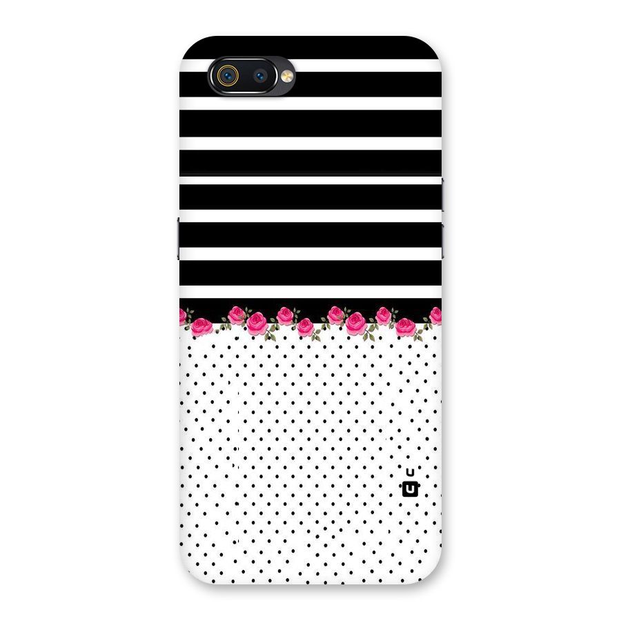 Classic Polka Stripes Back Case for Realme C2