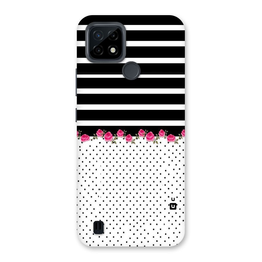 Classic Polka Stripes Back Case for Realme C21