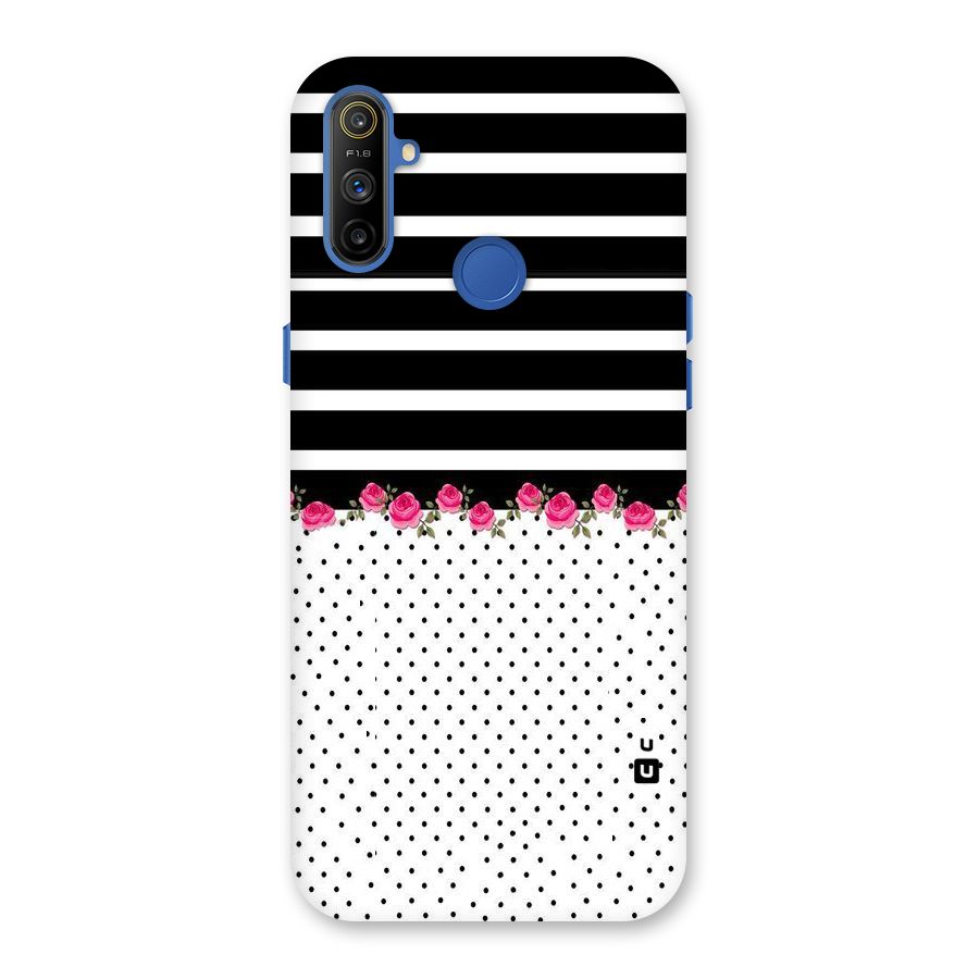 Classic Polka Stripes Back Case for Realme Narzo 10A