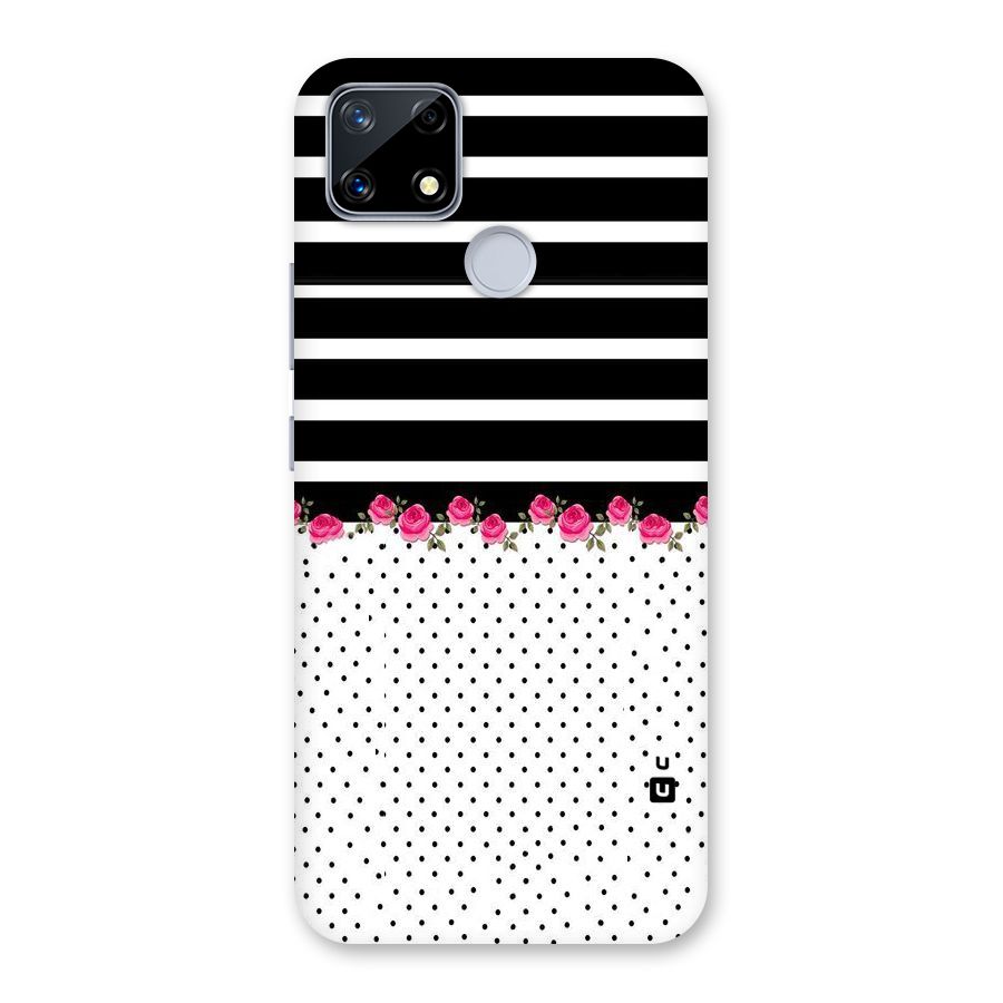 Classic Polka Stripes Back Case for Realme Narzo 20
