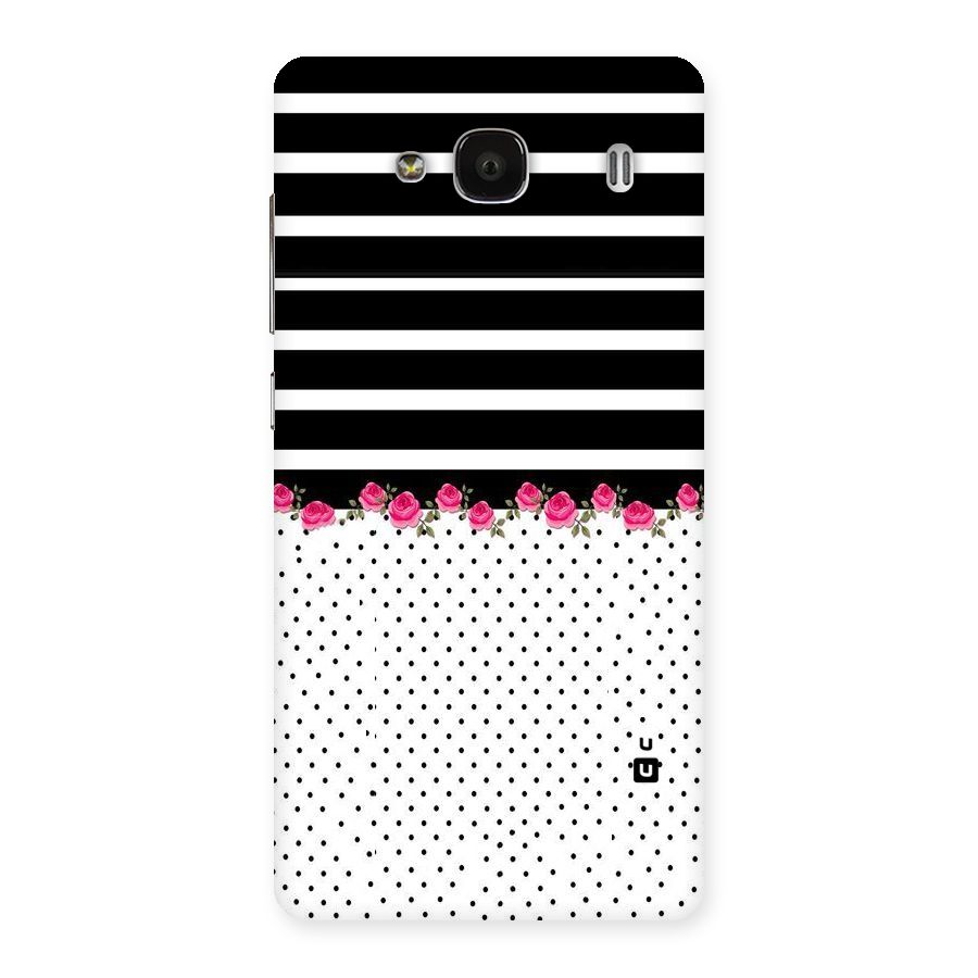 Classic Polka Stripes Back Case for Redmi 2