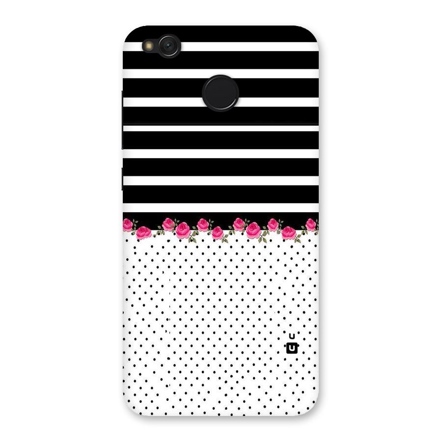 Classic Polka Stripes Back Case for Redmi 4