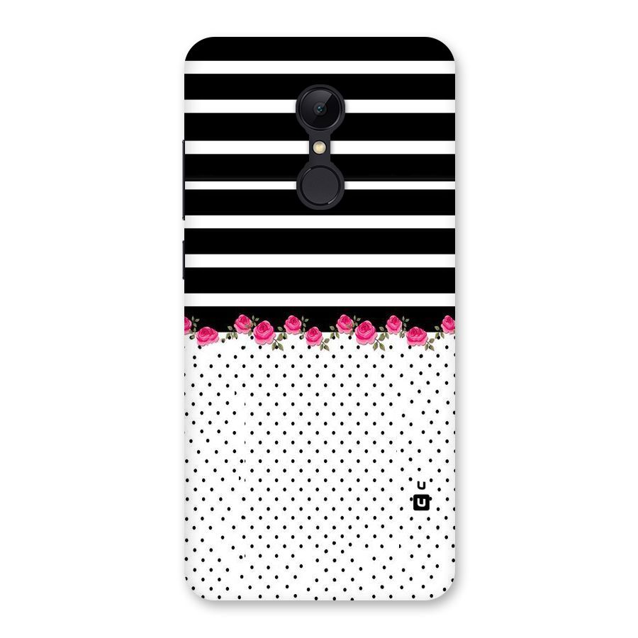 Classic Polka Stripes Back Case for Redmi 5