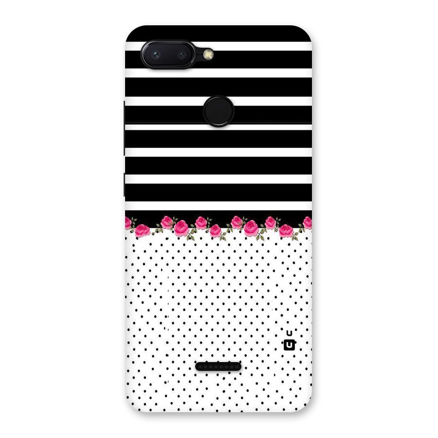 Classic Polka Stripes Back Case for Redmi 6