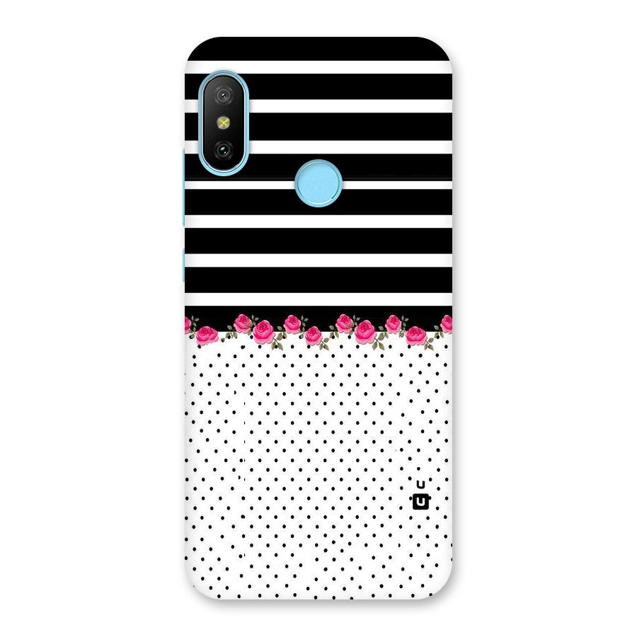 Classic Polka Stripes Back Case for Redmi 6 Pro