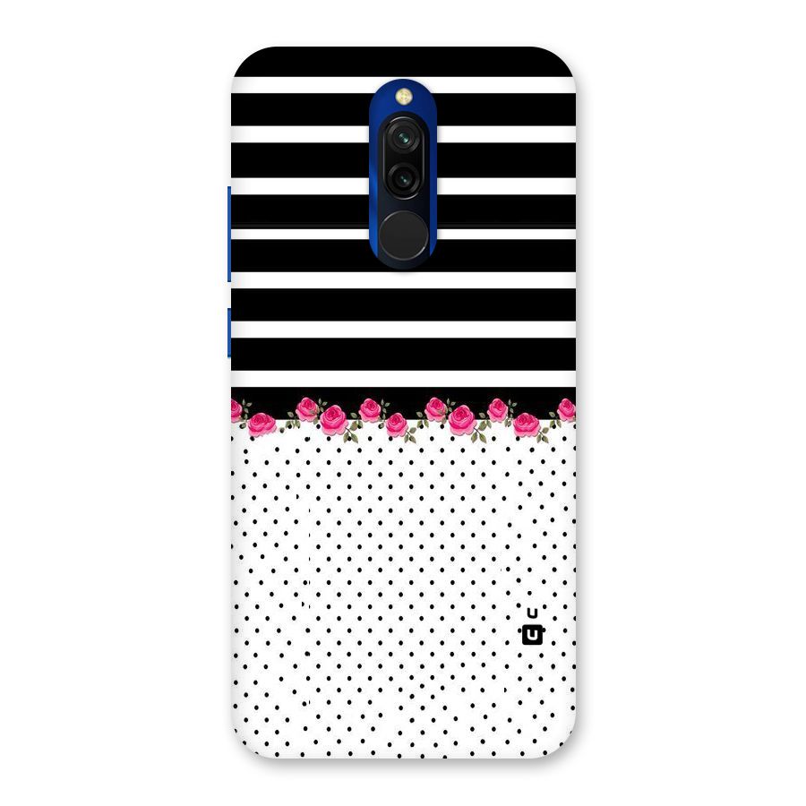 Classic Polka Stripes Back Case for Redmi 8