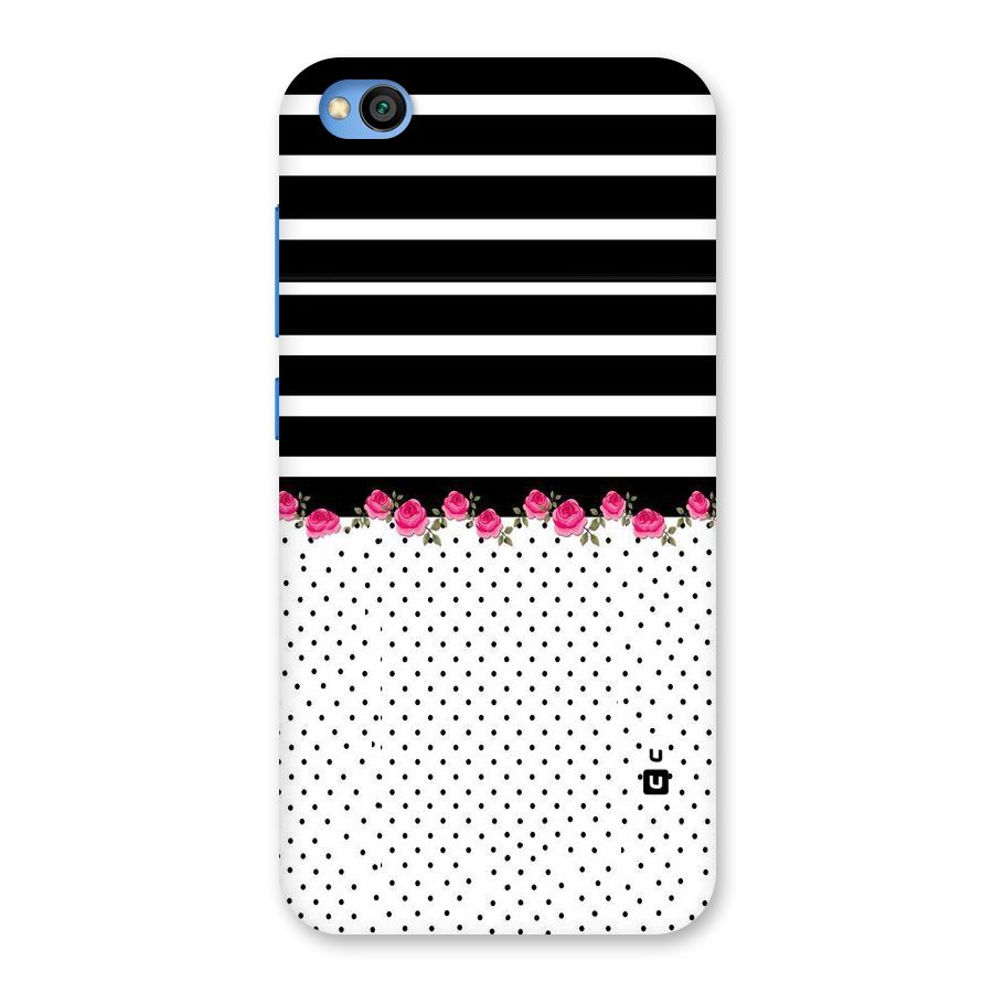 Classic Polka Stripes Back Case for Redmi Go