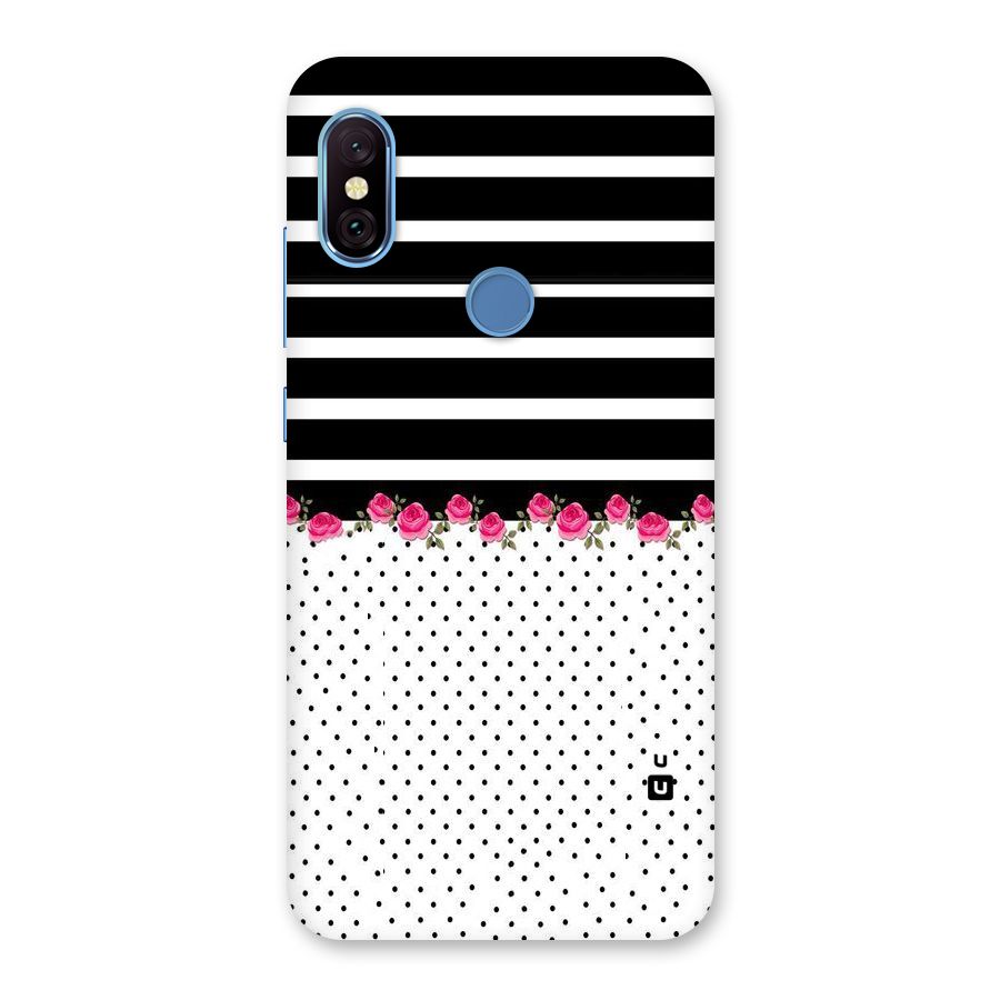 Classic Polka Stripes Back Case for Redmi Note 6 Pro