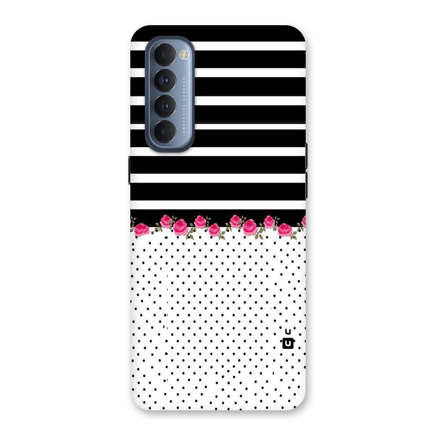 Classic Polka Stripes Back Case for Reno4 Pro