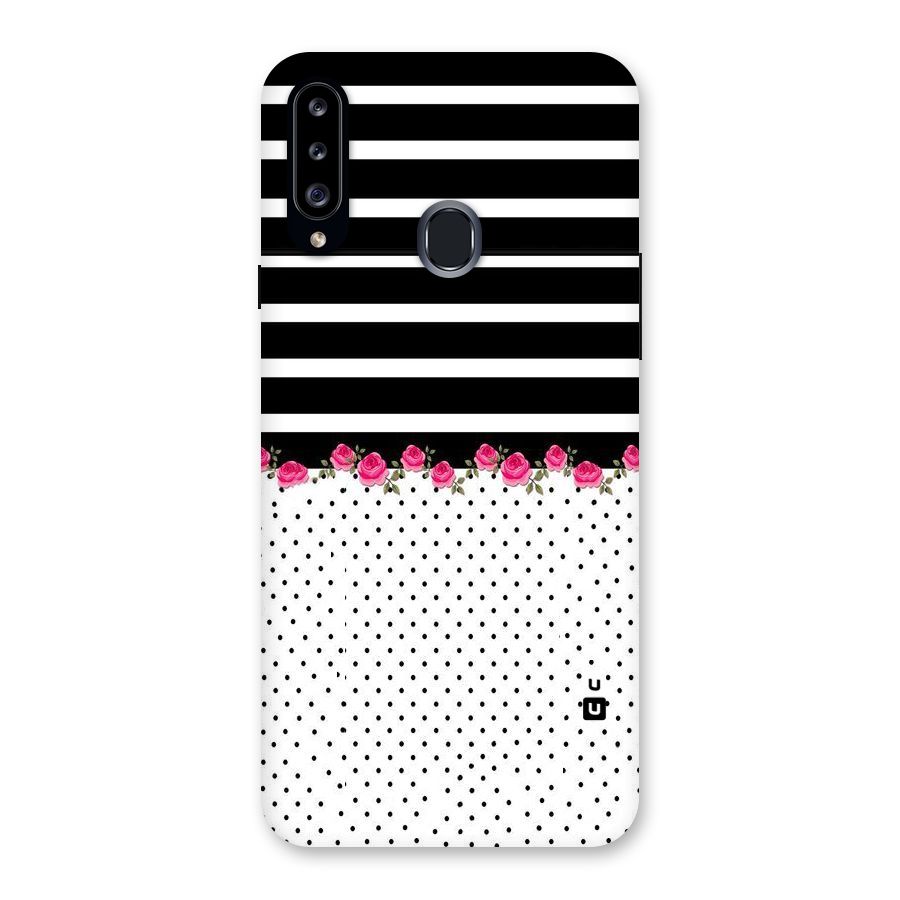 Classic Polka Stripes Back Case for Samsung Galaxy A20s