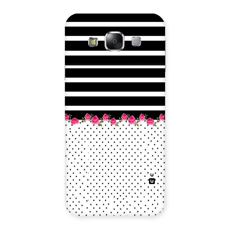 Classic Polka Stripes Back Case for Samsung Galaxy E5