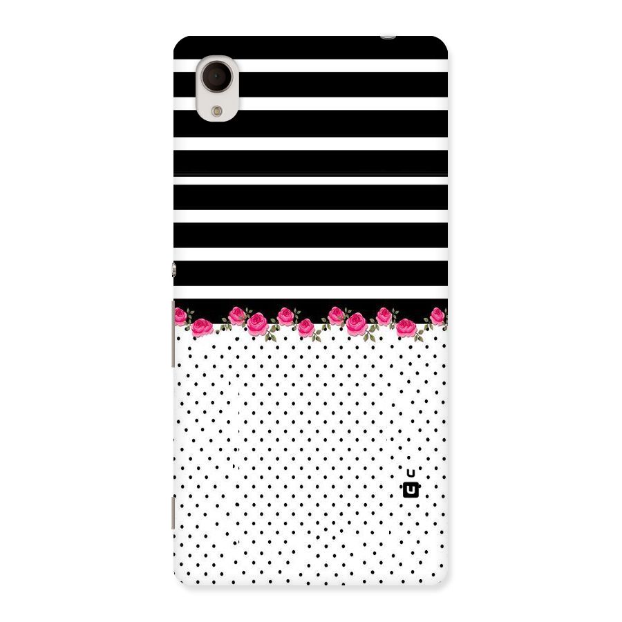 Classic Polka Stripes Back Case for Sony Xperia M4