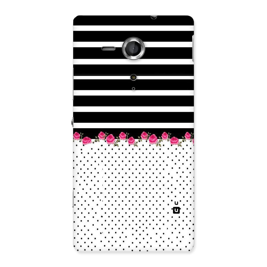 Classic Polka Stripes Back Case for Sony Xperia SP