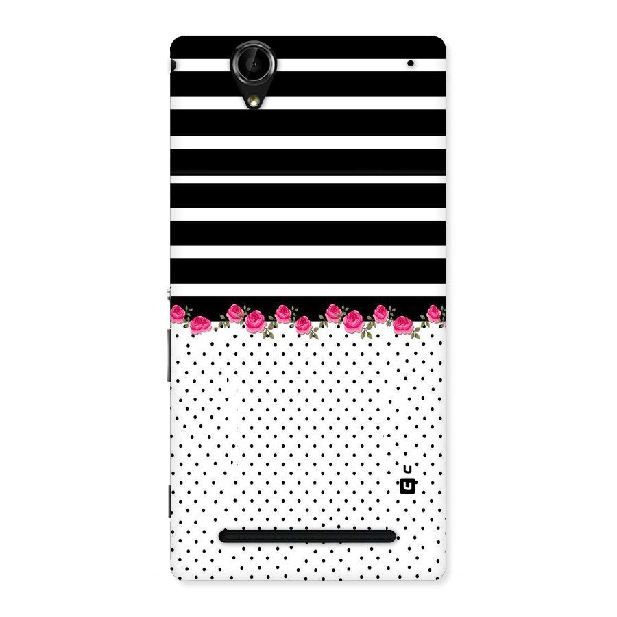 Classic Polka Stripes Back Case for Sony Xperia T2