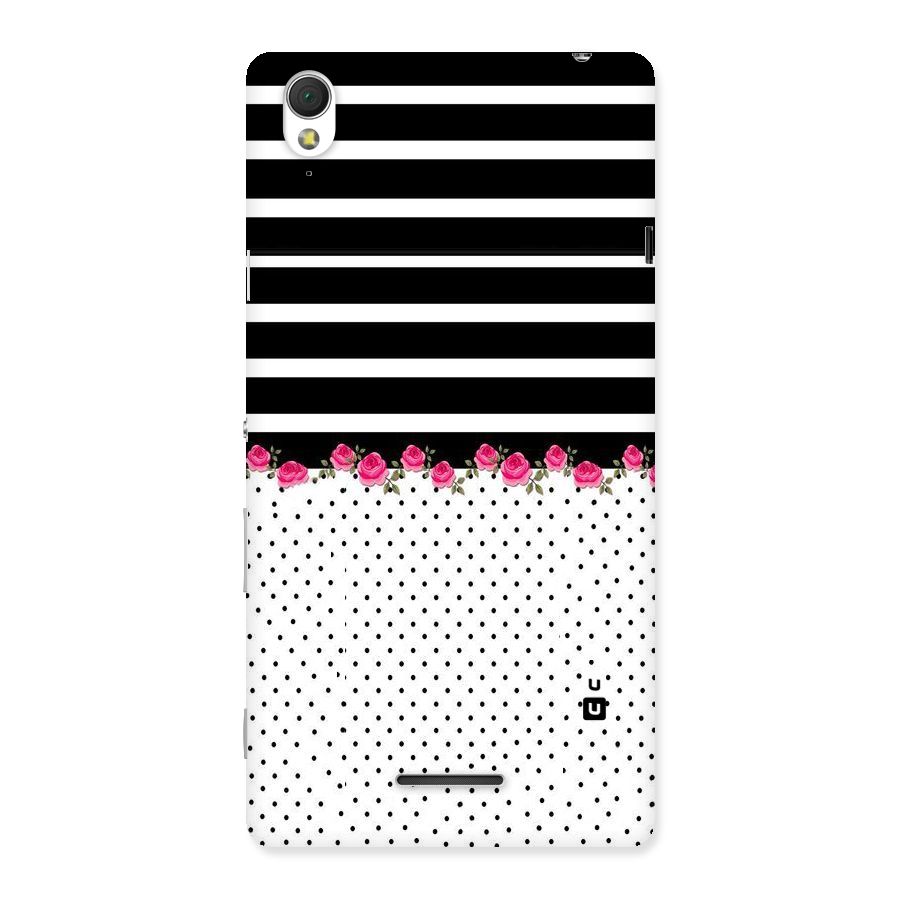 Classic Polka Stripes Back Case for Sony Xperia T3