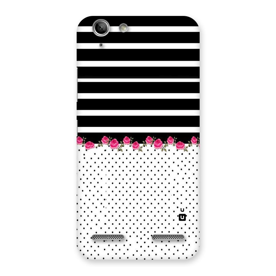 Classic Polka Stripes Back Case for Vibe K5