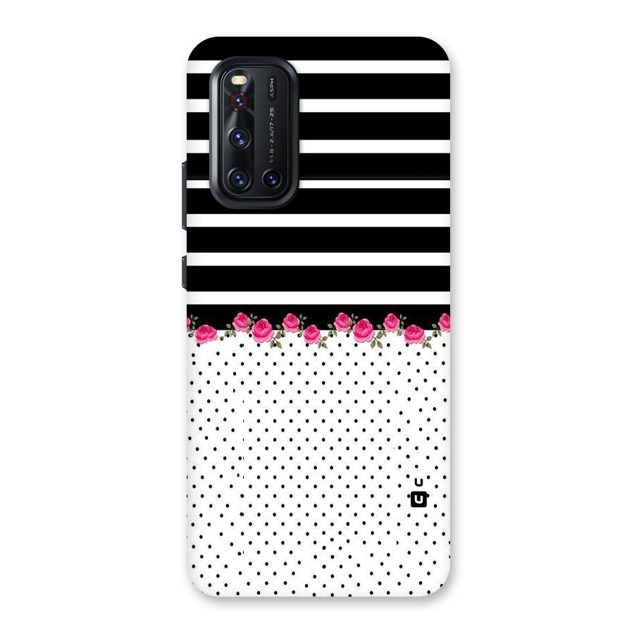 Classic Polka Stripes Back Case for Vivo V19