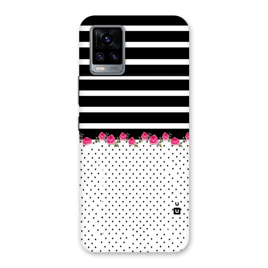Classic Polka Stripes Back Case for Vivo V20