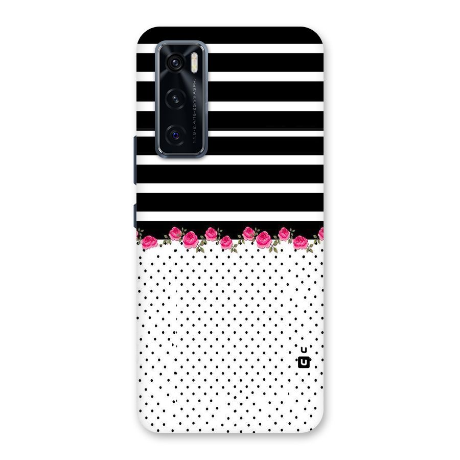 Classic Polka Stripes Back Case for Vivo V20 SE