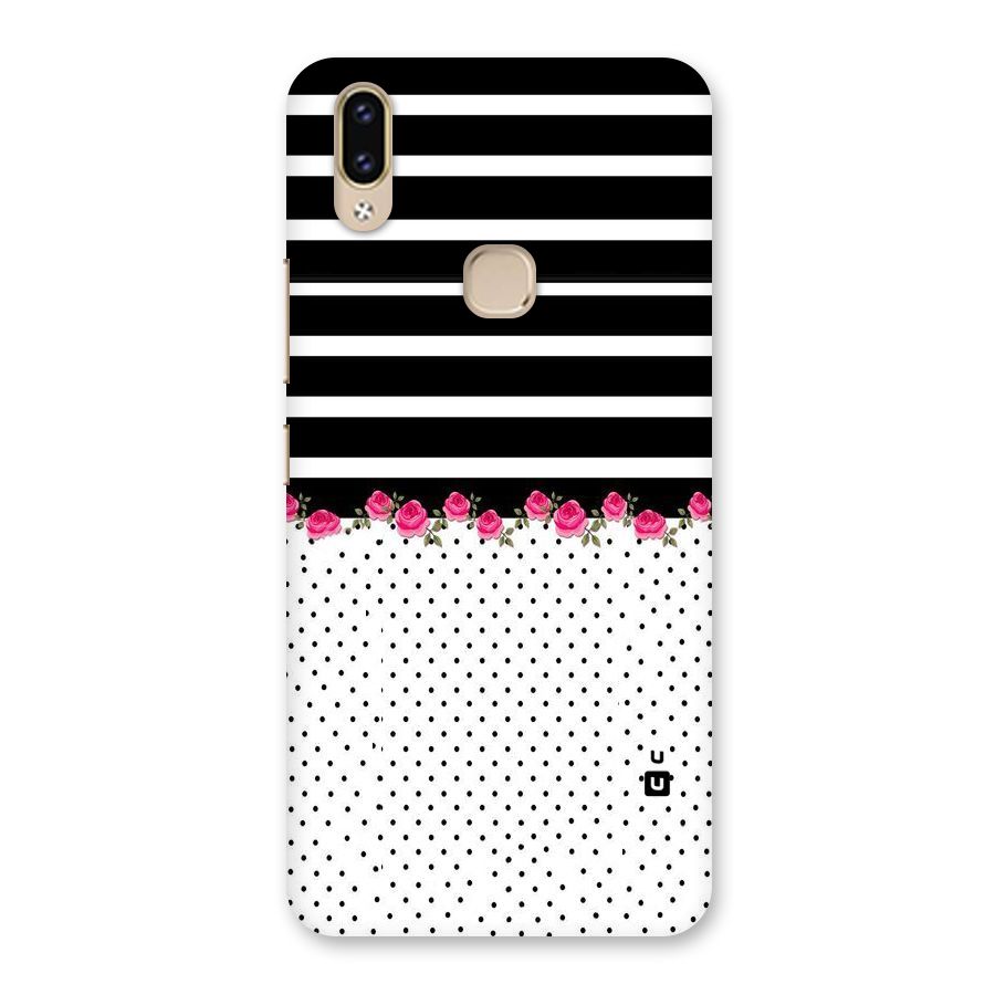Classic Polka Stripes Back Case for Vivo V9 Youth
