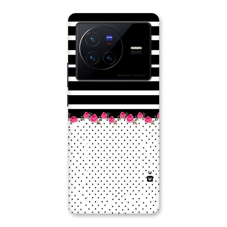 Classic Polka Stripes Back Case for Vivo X80
