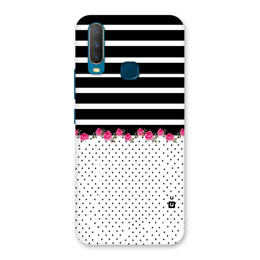 Classic Polka Stripes Back Case for Vivo Y17