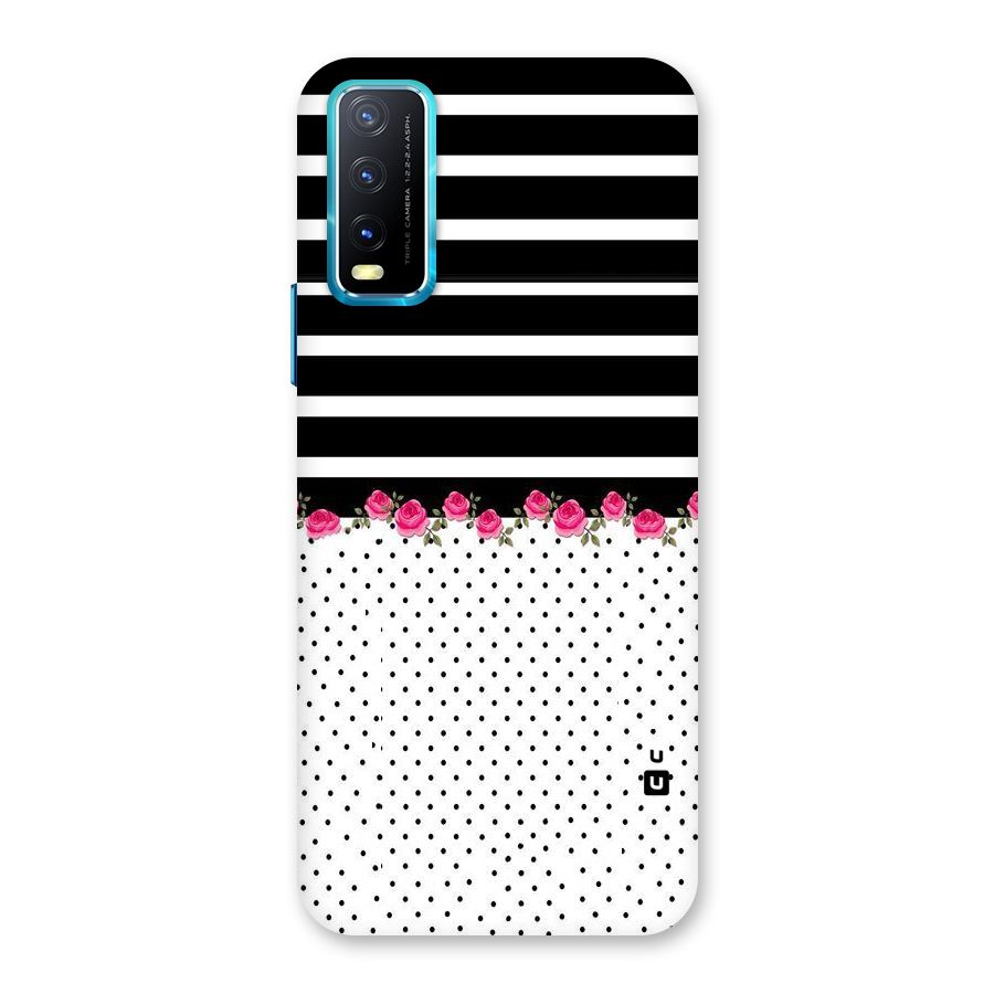 Classic Polka Stripes Back Case for Vivo Y20A