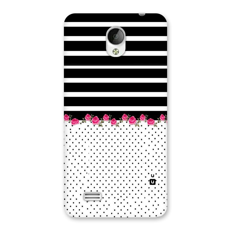 Classic Polka Stripes Back Case for Vivo Y21