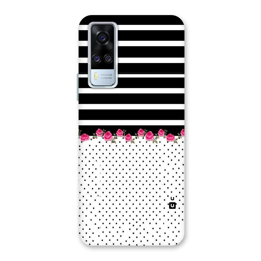 Classic Polka Stripes Back Case for Vivo Y31
