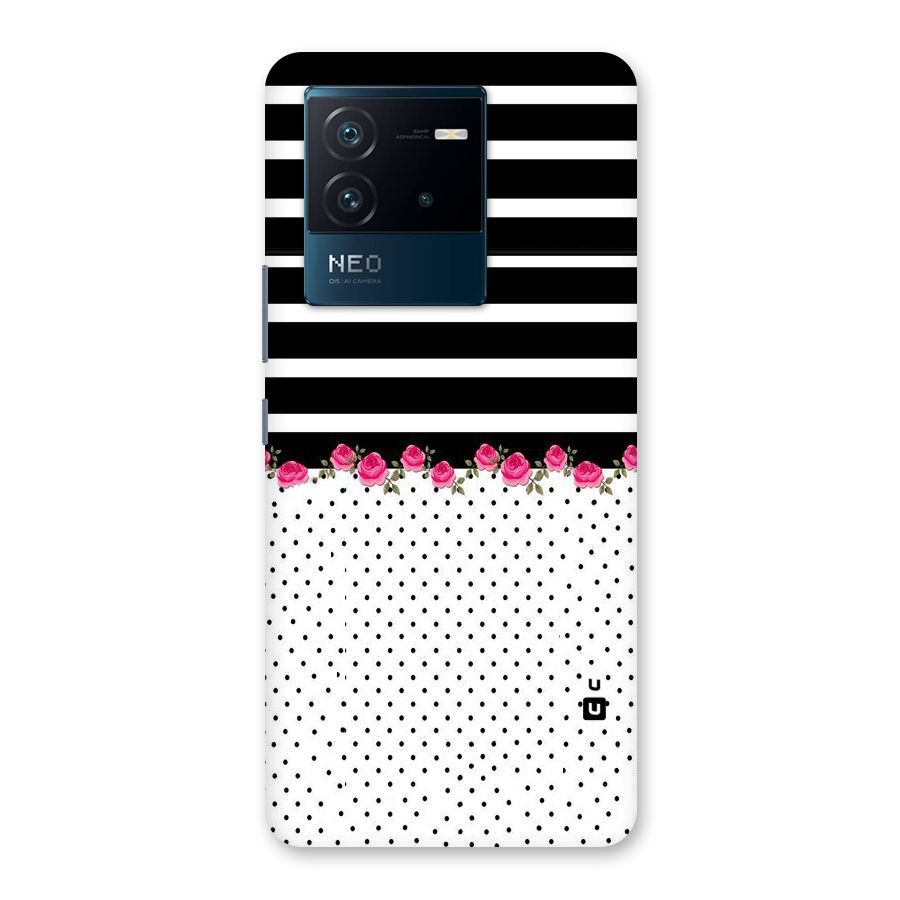 Classic Polka Stripes Back Case for Vivo iQOO Neo 6 5G