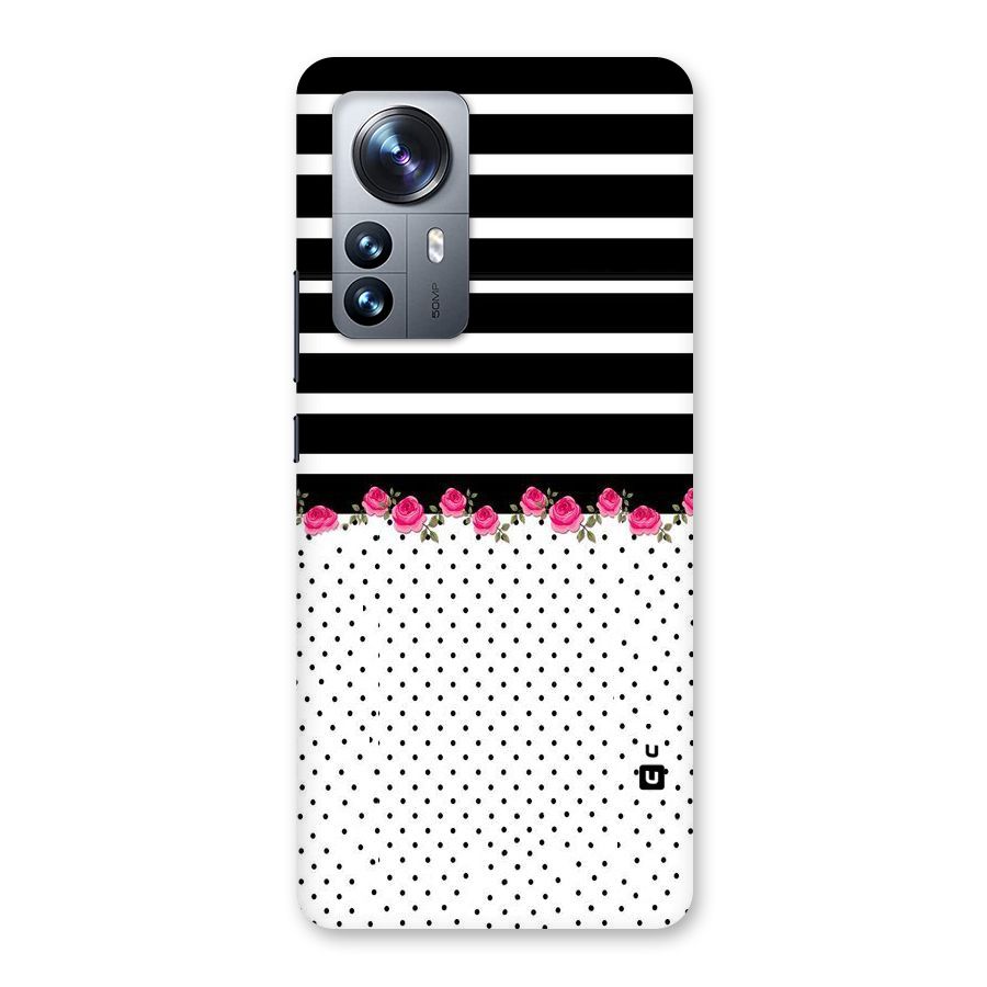 Classic Polka Stripes Back Case for Xiaomi 12 Pro