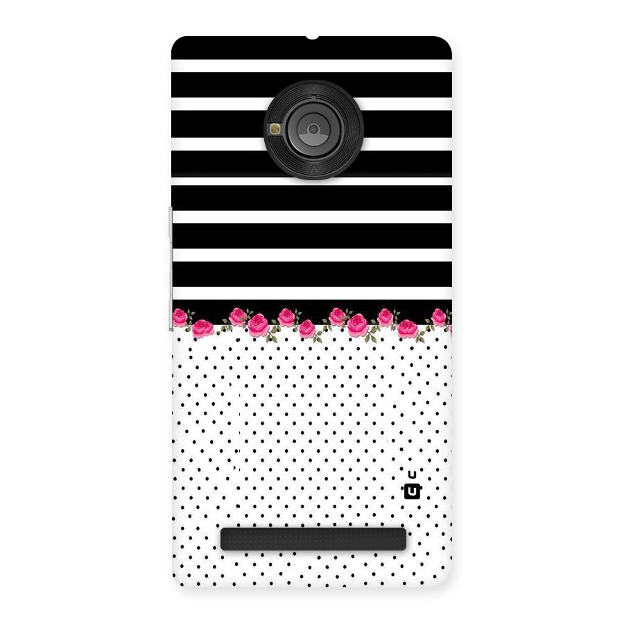 Classic Polka Stripes Back Case for Yu Yunique
