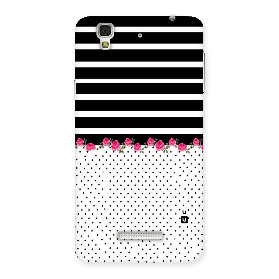 Classic Polka Stripes Back Case for Yu Yureka