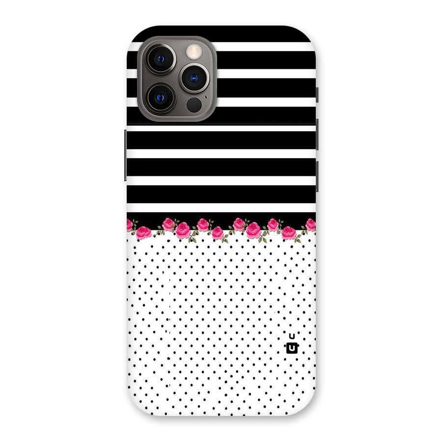 Classic Polka Stripes Back Case for iPhone 12 Pro