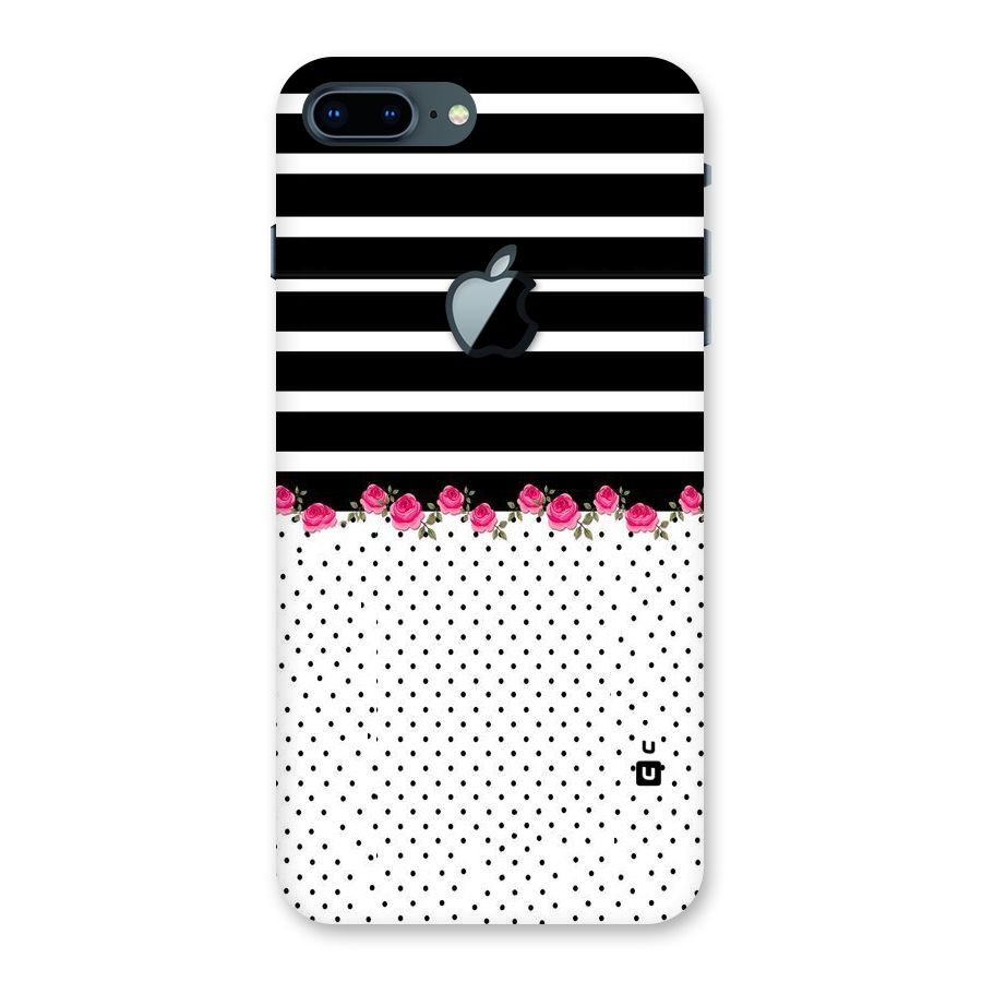 Classic Polka Stripes Back Case for iPhone 7 Plus Apple Cut