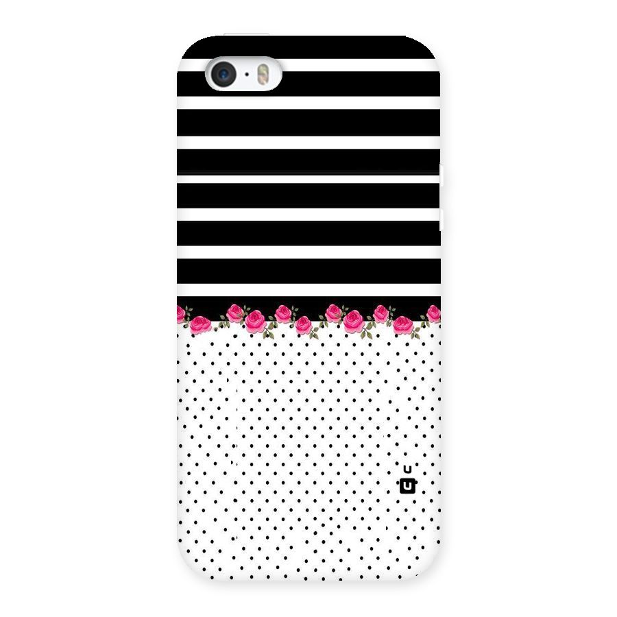 Classic Polka Stripes Back Case for iPhone SE