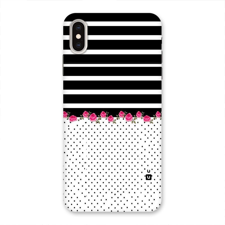 Classic Polka Stripes Back Case for iPhone XS Max