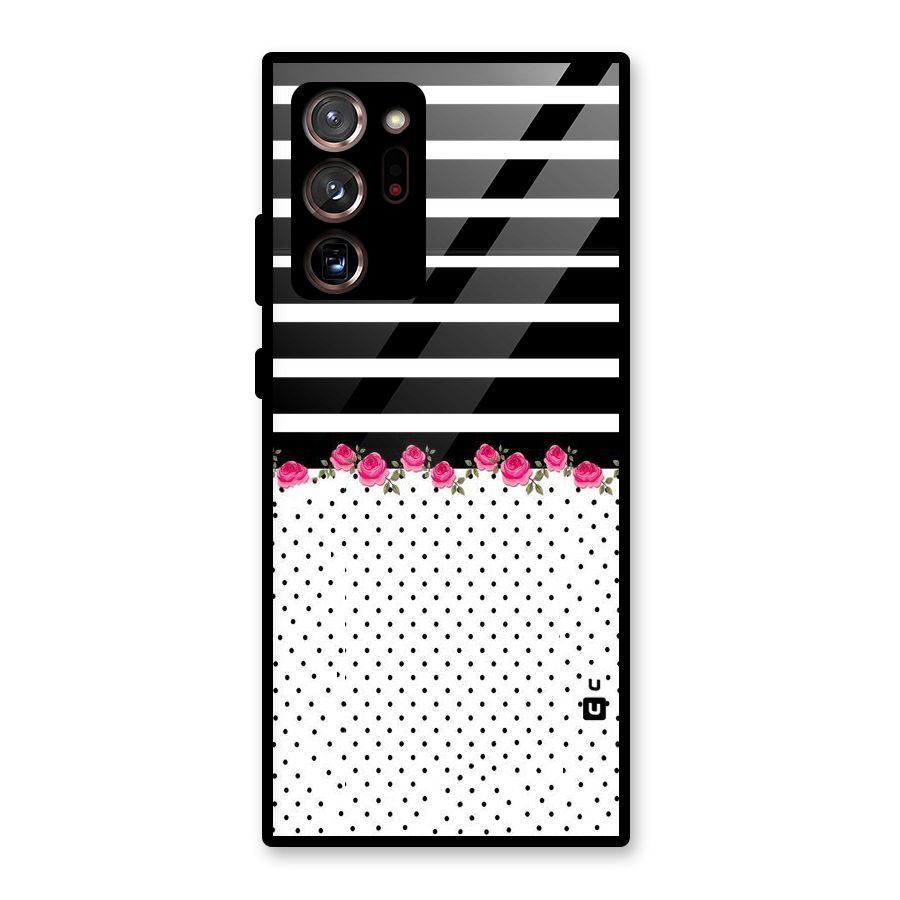 Classic Polka Stripes Glass Back Case for Galaxy Note 20 Ultra