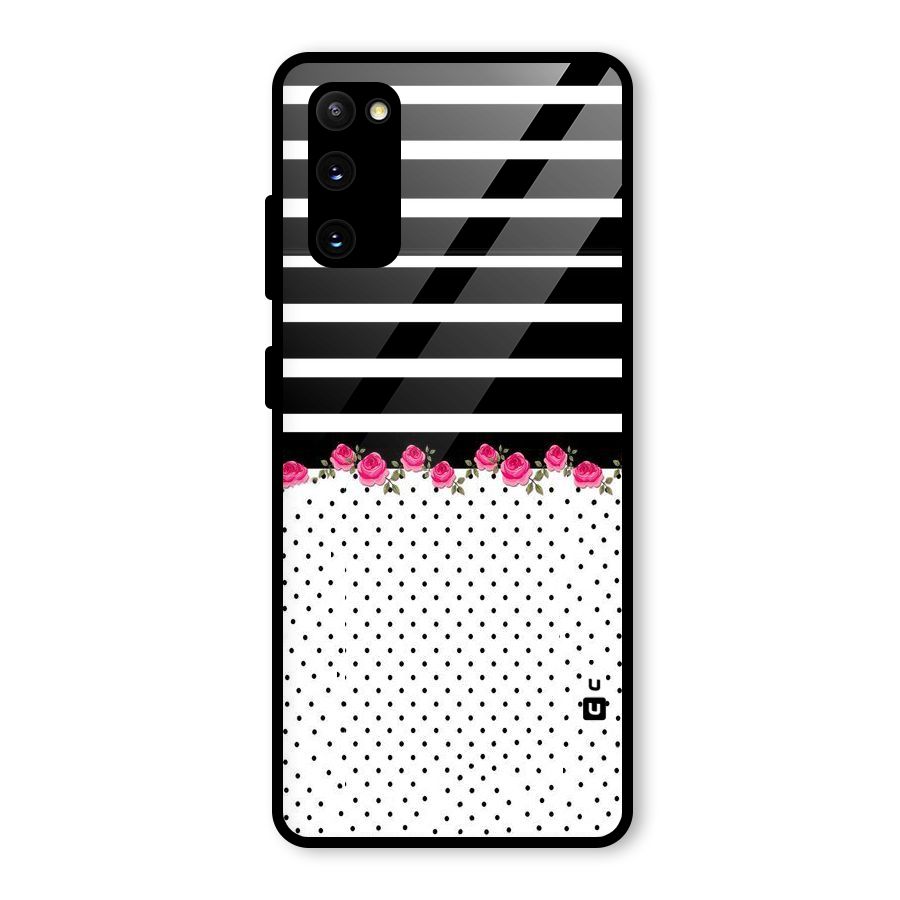 Classic Polka Stripes Glass Back Case for Galaxy S20 FE 5G