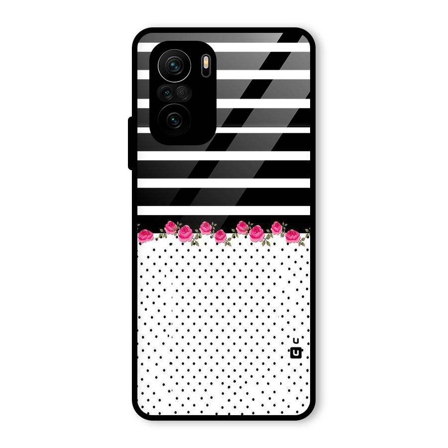 Classic Polka Stripes Glass Back Case for Mi 11x