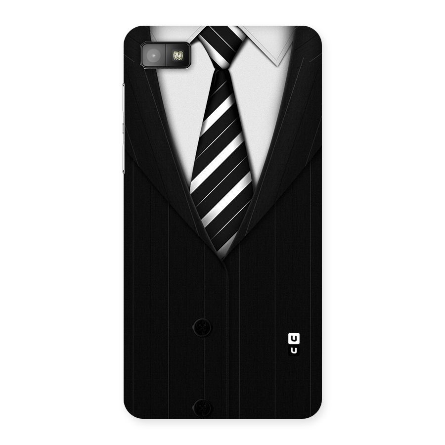 Classic Ready Suit Back Case for Blackberry Z10