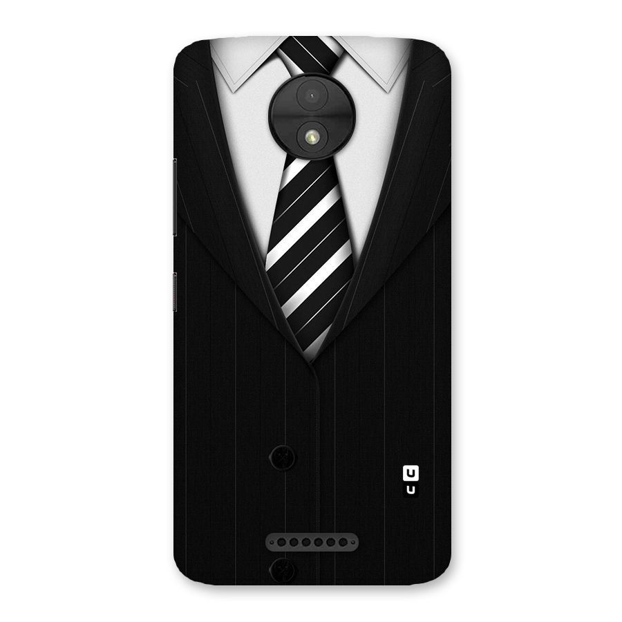 Classic Ready Suit Back Case for Moto C