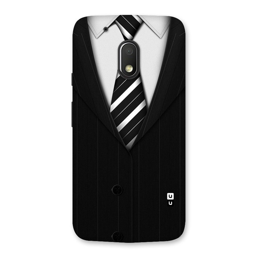 Classic Ready Suit Back Case for Moto G4 Play
