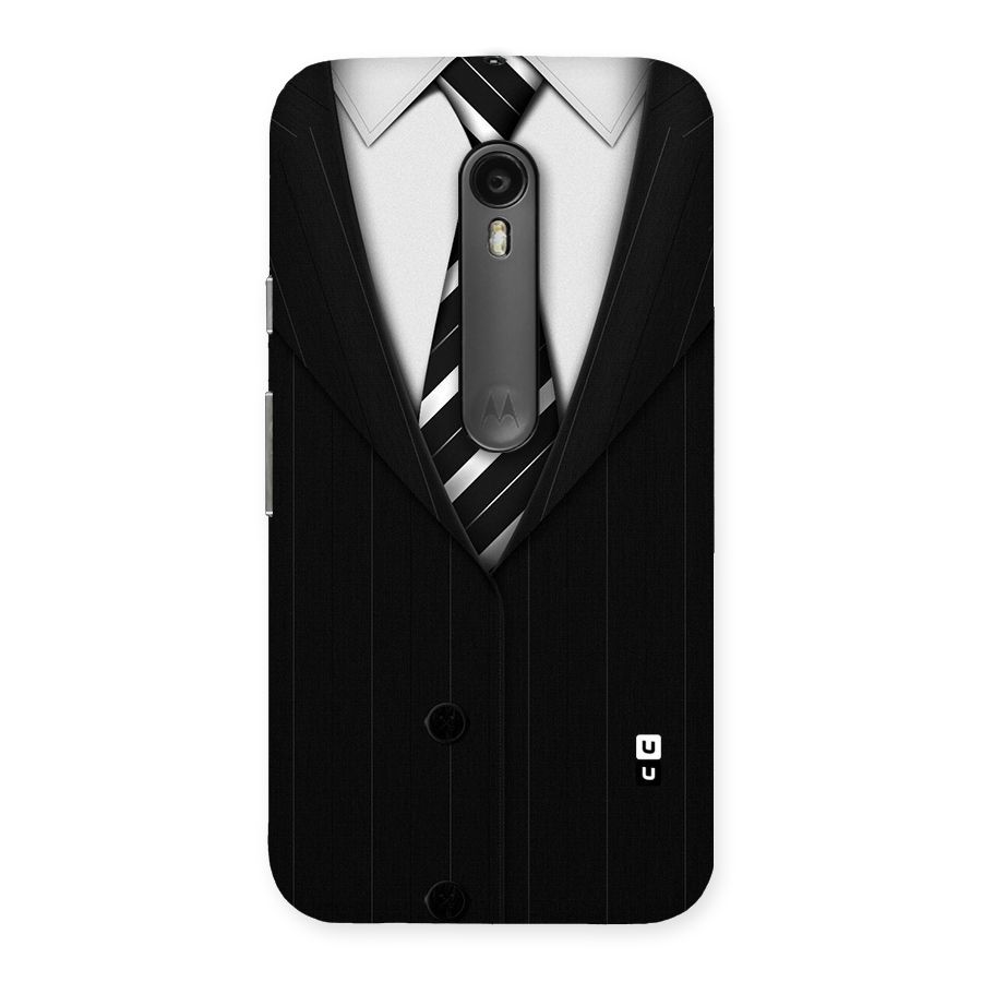 Classic Ready Suit Back Case for Moto G Turbo