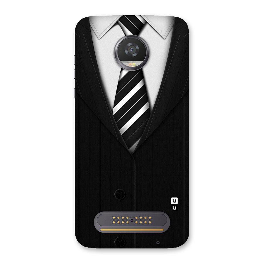 Classic Ready Suit Back Case for Moto Z2 Play