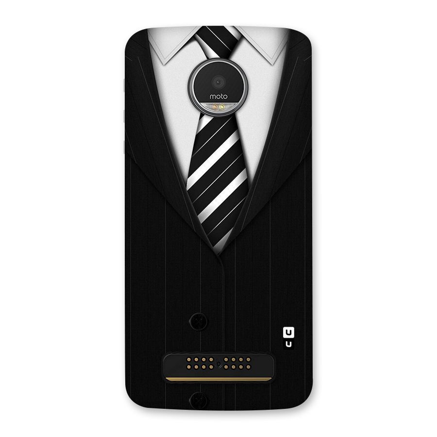 Classic Ready Suit Back Case for Moto Z Play