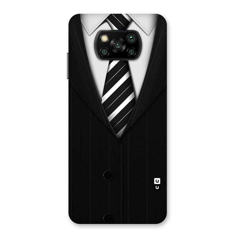 Classic Ready Suit Back Case for Poco X3