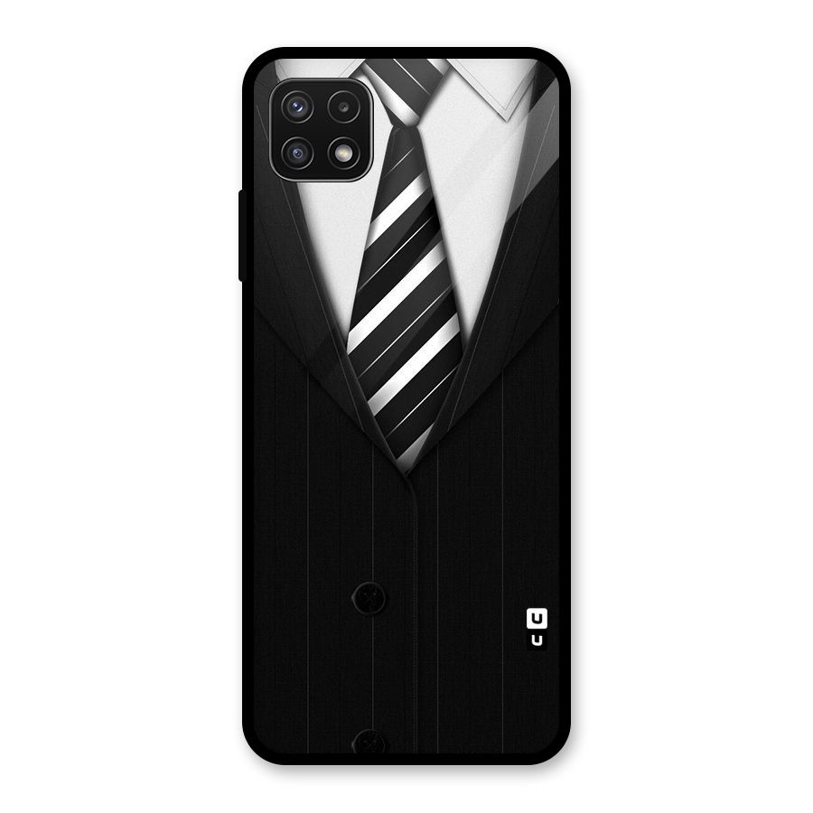Classic Ready Suit Glass Back Case for Galaxy A22 5G