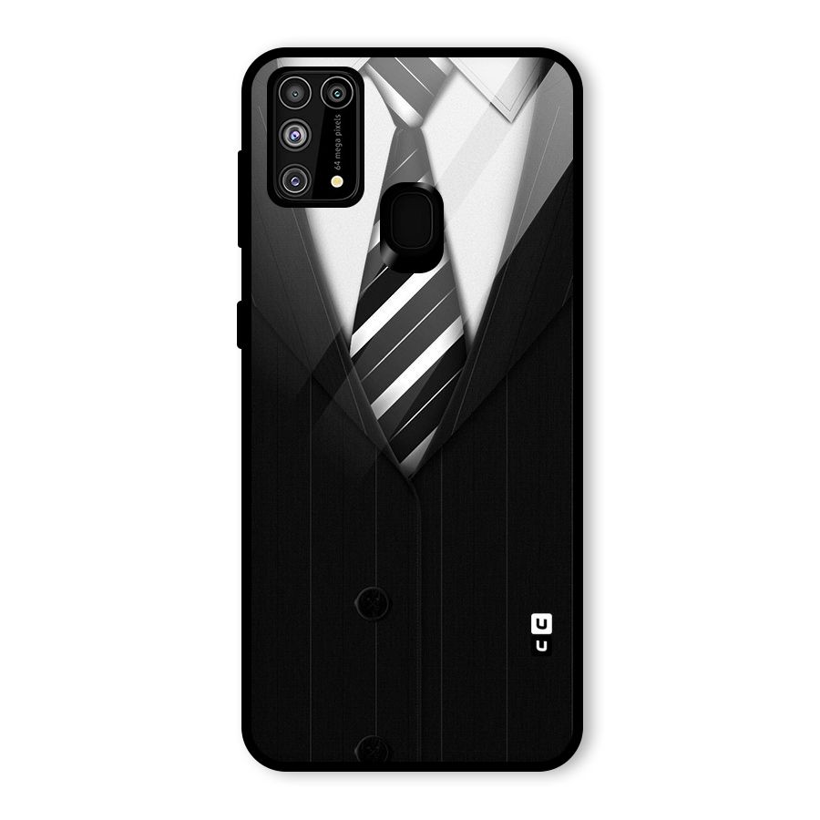 Classic Ready Suit Glass Back Case for Galaxy F41